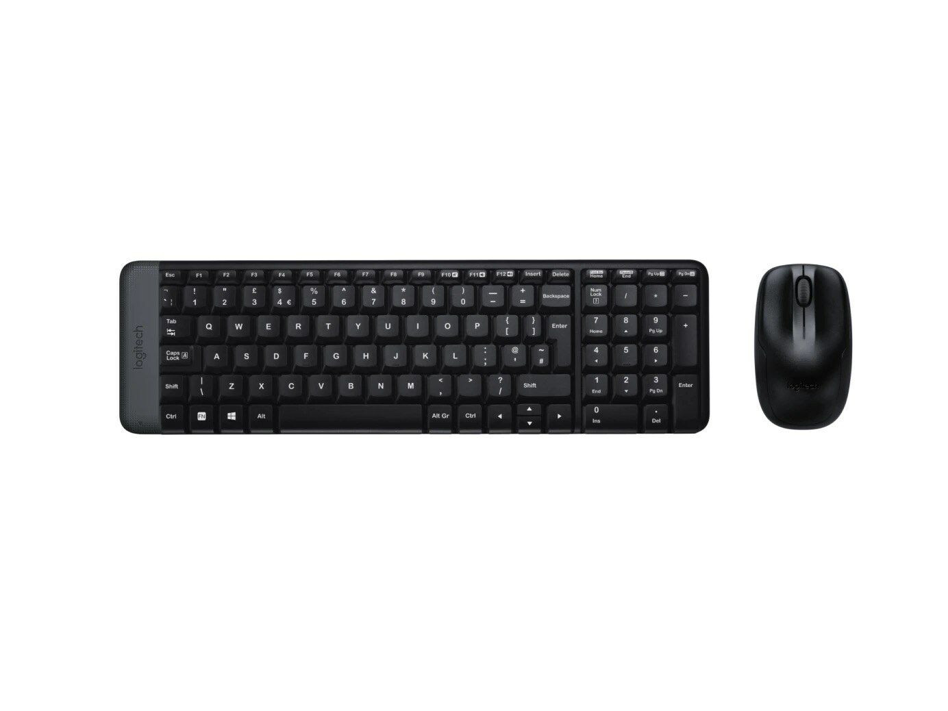 Logitech MK220 Kablosuz Türkçe Klavye Mouse Seti - Siyah