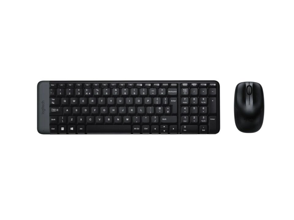 Logitech MK220 Kablosuz Türkçe Klavye Mouse Seti - Siyah