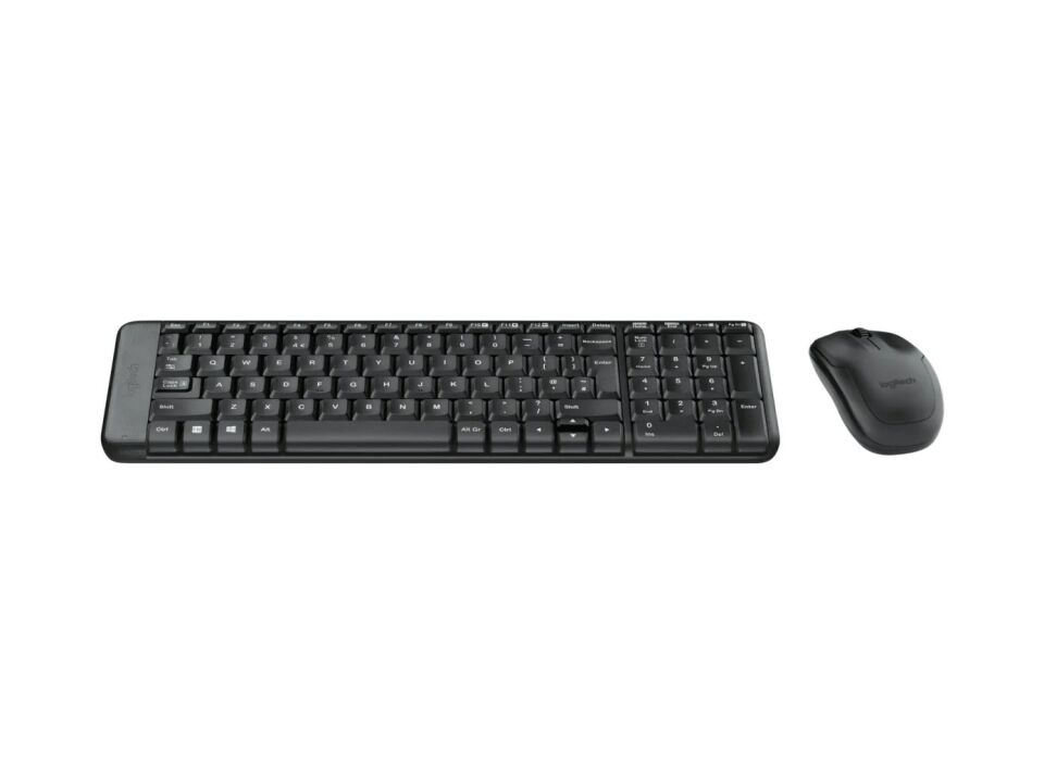 Logitech MK220 Kablosuz Türkçe Klavye Mouse Seti - Siyah