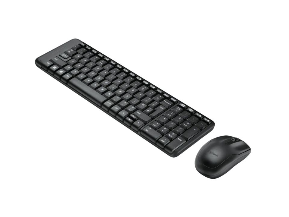 Logitech MK220 Kablosuz Türkçe Klavye Mouse Seti - Siyah