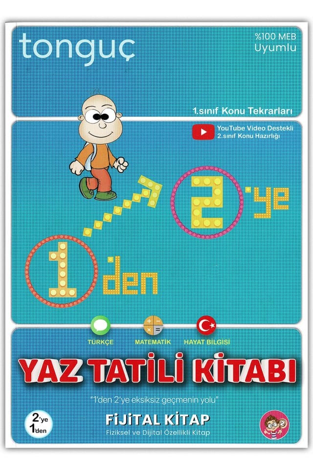 1'den 2'ye Hazırlık Yaz Tatili Kitabı