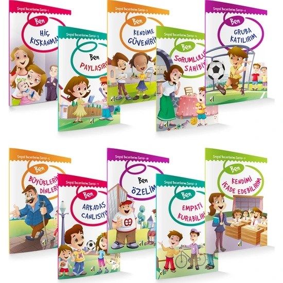Sosyal Becerilerim Serisi (1. Ve 2. Sınıf) (10 Kitap)