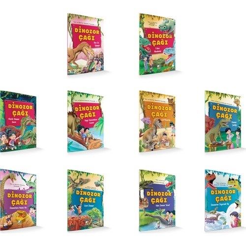Dinozor Çağı (1. ve 2. Sınıf) (10 Kitap Kuşe Kağıt)