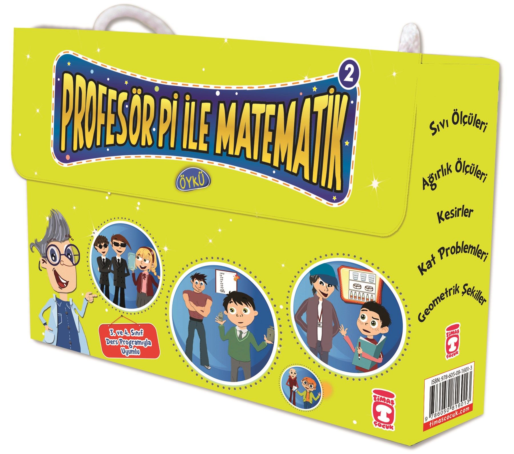Profesör Pi İle Matematik 2 Set - (5 Kitap)