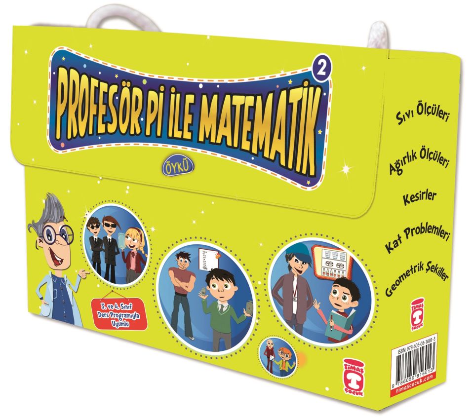 Profesör Pi İle Matematik 2 Set - (5 Kitap)