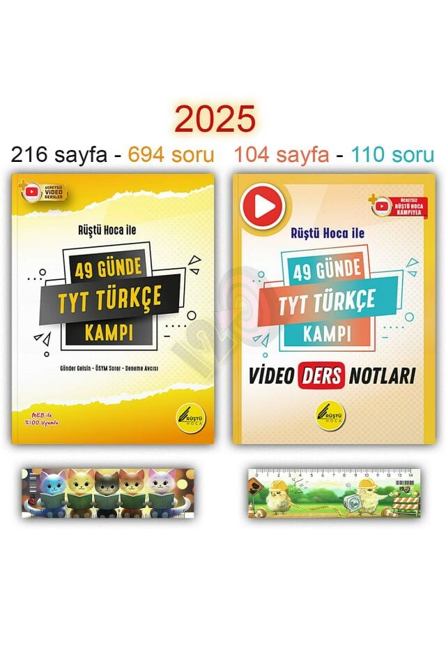 49 Günde 2025 TYT Türkçe Kampı Video Ders Notları