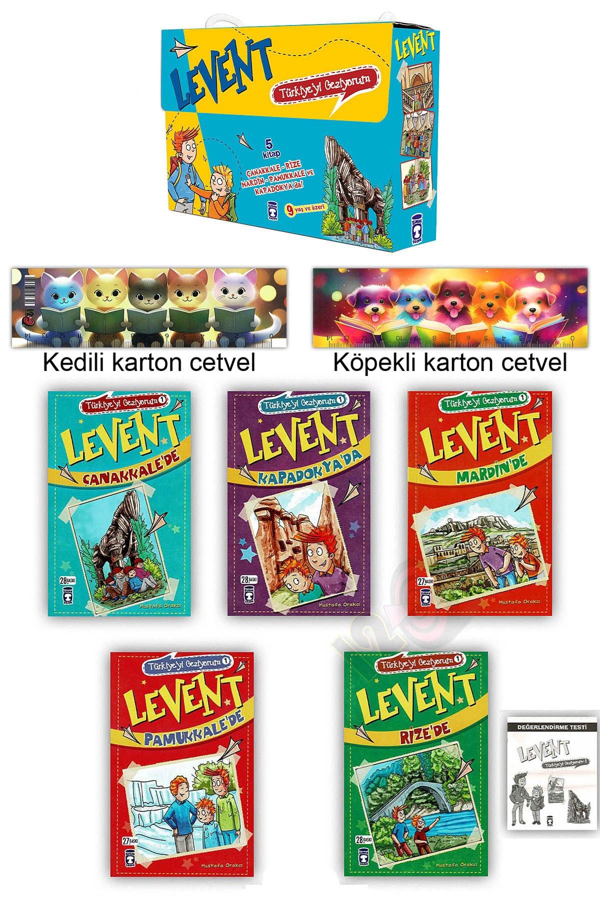 Levent Türkiye'yi Geziyorum 1 Seti (5 kitap) (Çanakkale Rize Mardin Pamukkale Kapadokya)