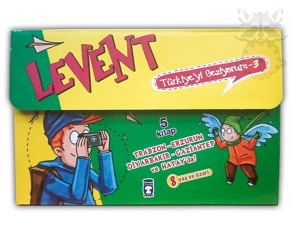 Levent Türkiyeyi Geziyorum 3 Seti (5 Kitap) (Trabzon Erzurum Diyarbakır Gaziantep Hatay)