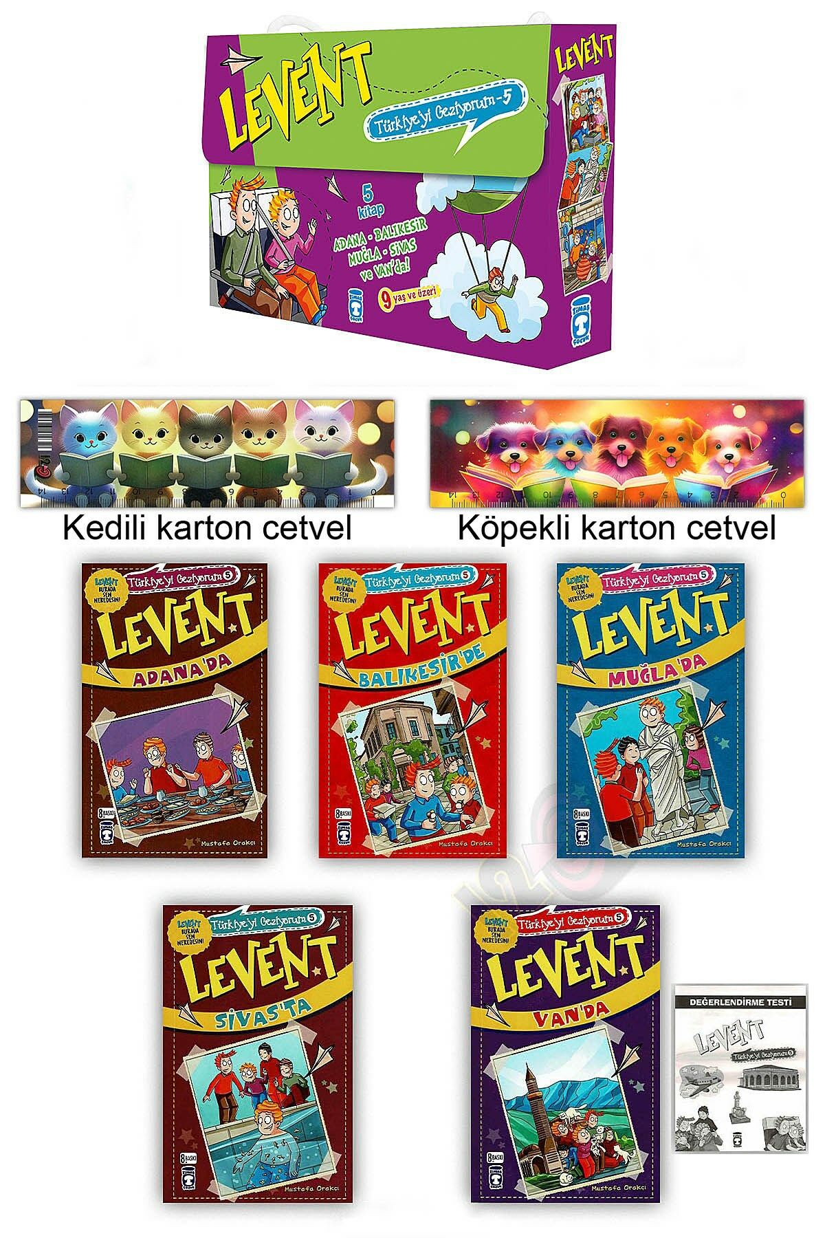 Levent Türkiyeyi Geziyorum 5 Seti (5 Kitap) (Adana Balıkesir Muğla Sivas Van)