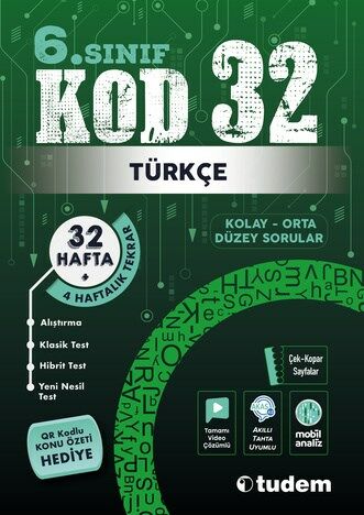 Türkçe 6. Sınıf Kod 32