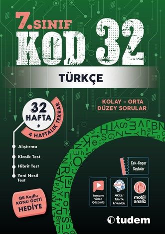 Türkçe 7. Sınıf Kod 32