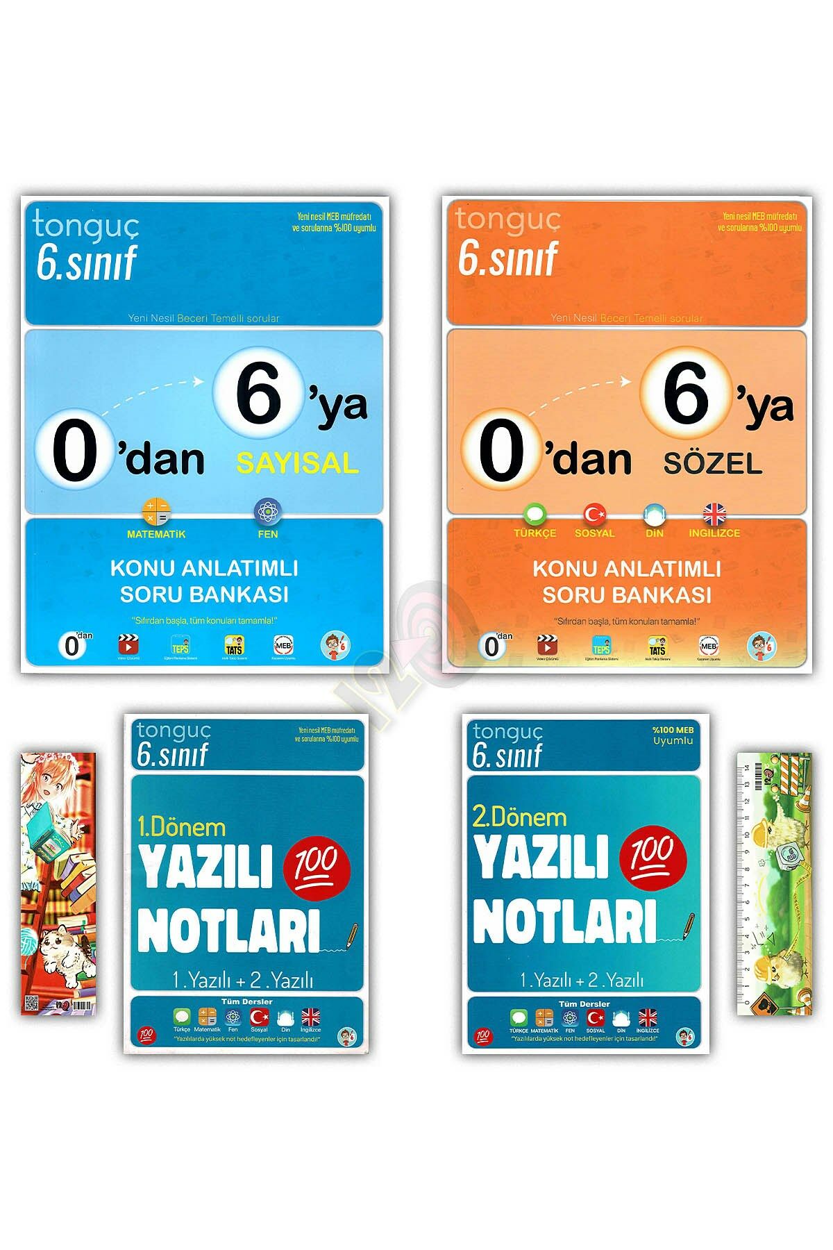 0'dan 6'ya Konu Anlatımlı Soru Bankası Seti 1. 2. Dönem Yazılı Notları