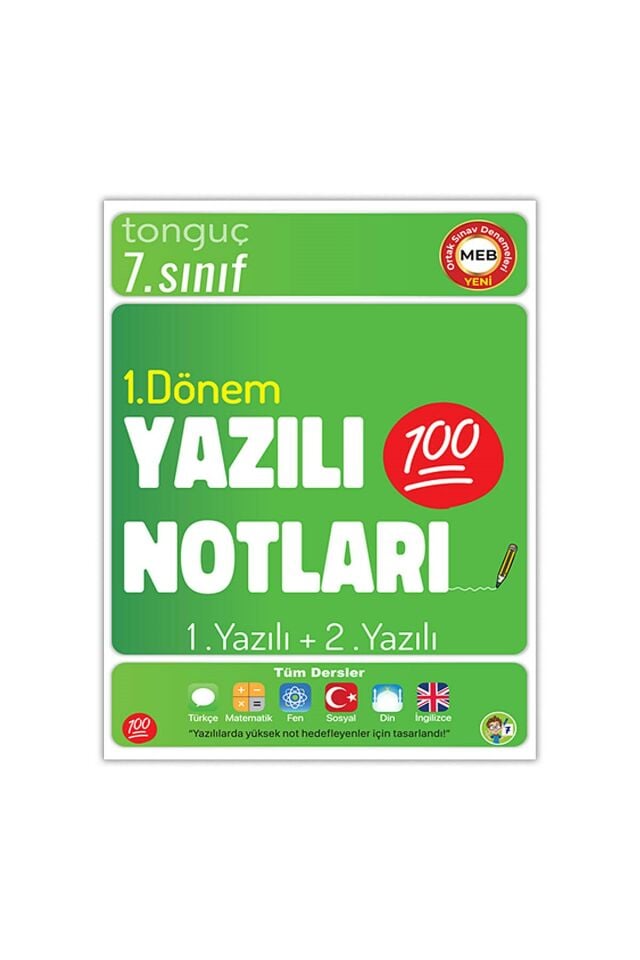 7. Sınıf Yazılı Notları 1. Dönem 1 ve 2. Yazılı