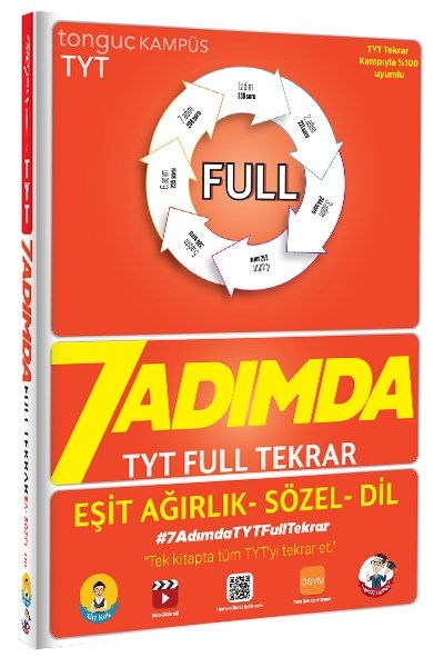 7 Adımda TYT Full Tekrar Soru Bankası-Eşit Ağırlık-Sözel-Dil