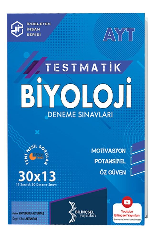 AYT Testmatik Biyoloji Deneme Sınavları Bilinçsel Yayınları