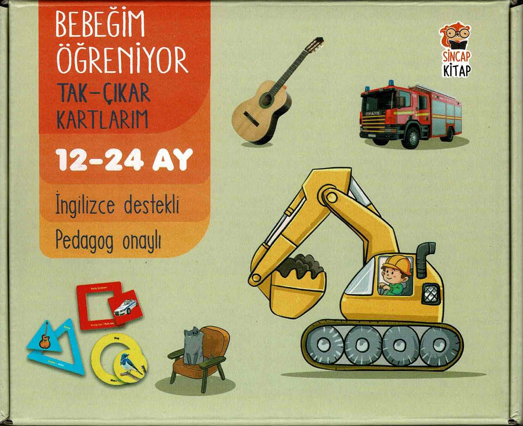 Bebeğim Öğreniyor - Tak Çıkar Kartlarım / 12-24 Ay