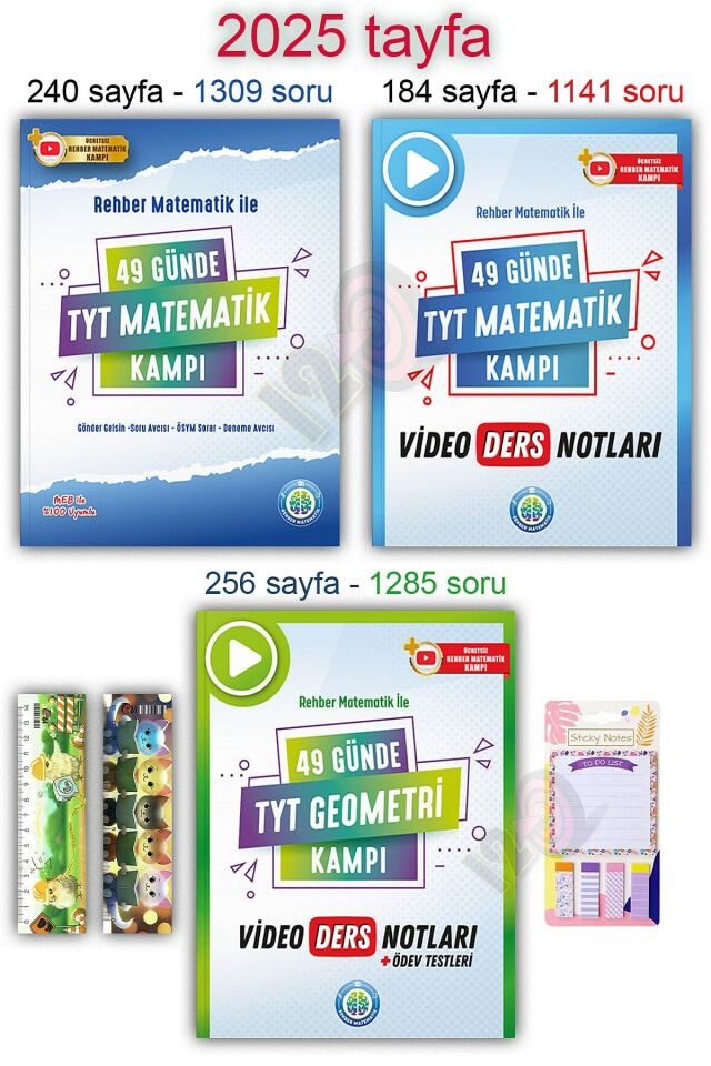 49 Günde 2025 TYT Matematik Geometri Kamp Video Ders Notları
