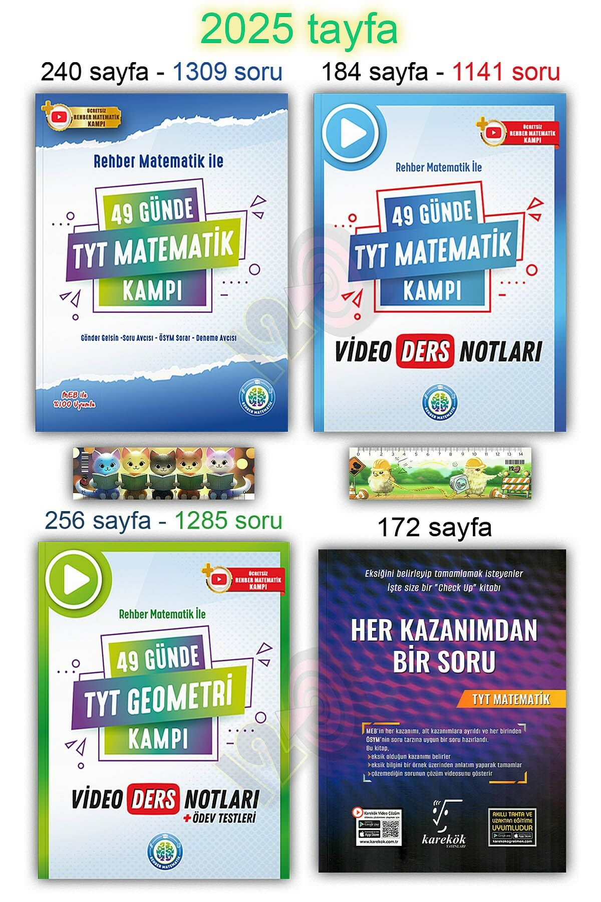49 Günde TYT 2025 Matematik Geometri Kamp Video Ders Notları Her Kazanımdan Bir soru