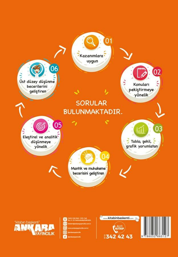 6. Sınıf Paragraf Güçlendiren Soru Bankası Türkçe Yaprak Test