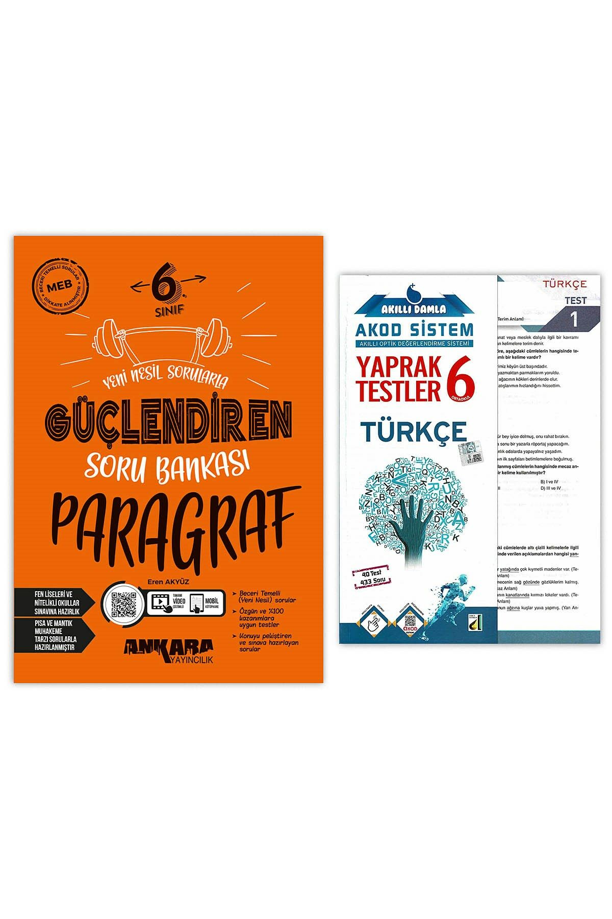 6. Sınıf Paragraf Güçlendiren Soru Bankası Türkçe Yaprak Test