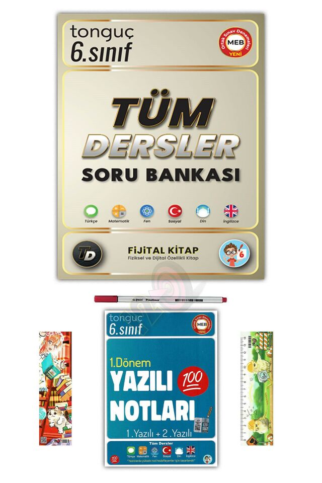 6. Sınıf Fijital Tüm Dersler Soru Bankası 1. Dönem Yazılı Notları