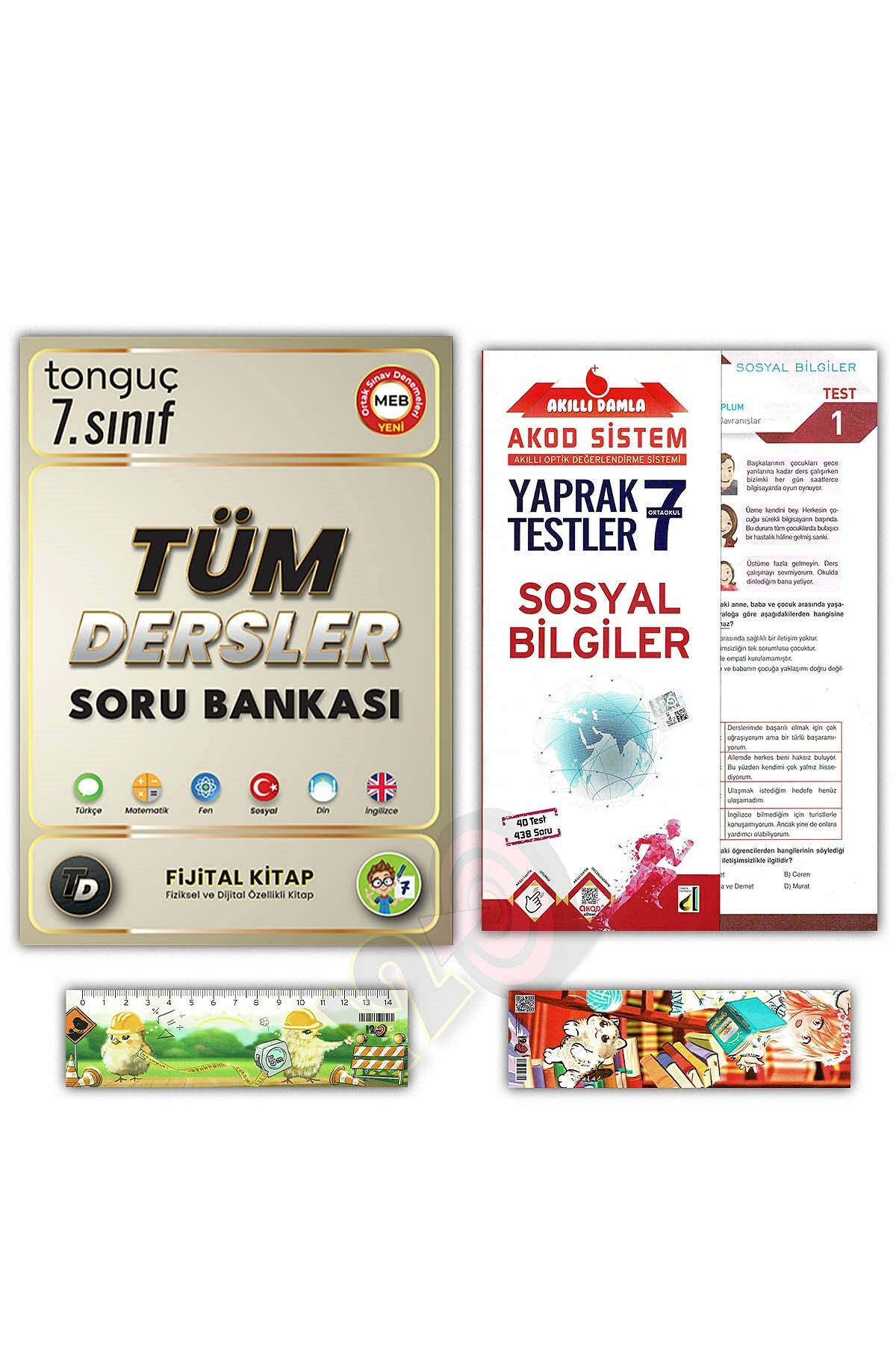 7. Sınıf Fijital Tüm Dersler Soru Bankası Sosyal Yaprak Test