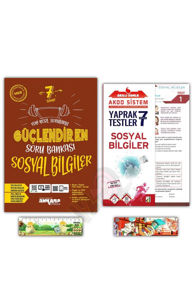 7. Sınıf Sosyal Bilgiler Güçlendiren Soru Bankası Yaprak Test