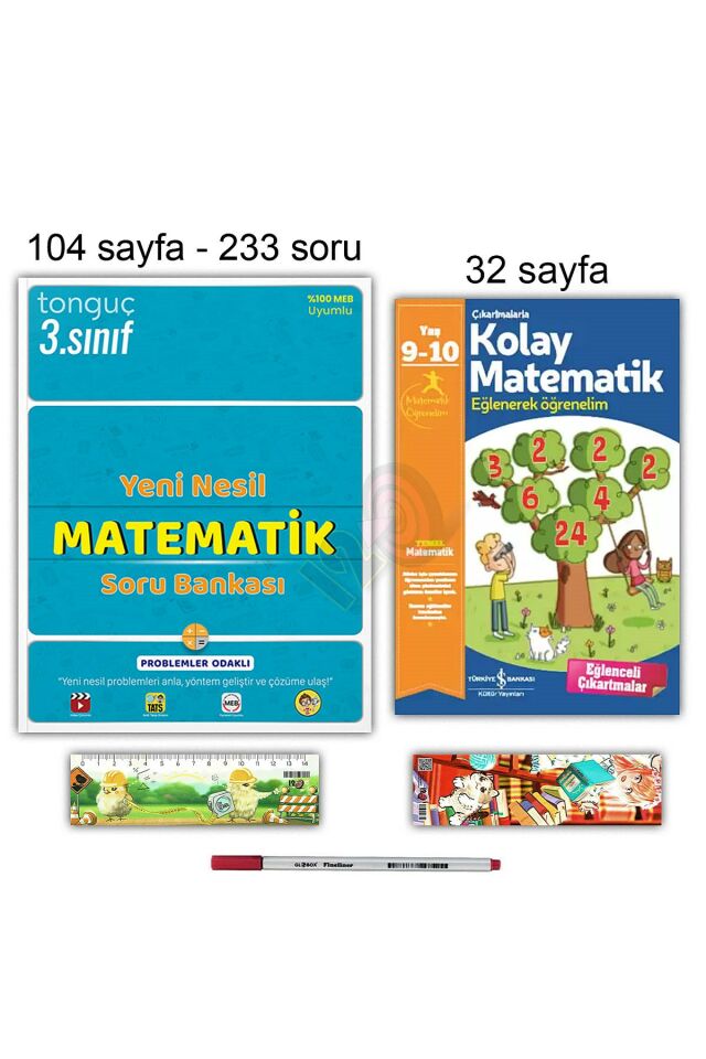 3. Sınıf Yeni Nesil Matematik Soru Bankası Çıkartmalarla Kolay