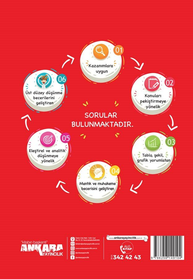 8. Sınıf Güçlendiren 32 Haftalık Türkçe Kazanım Denemeleri