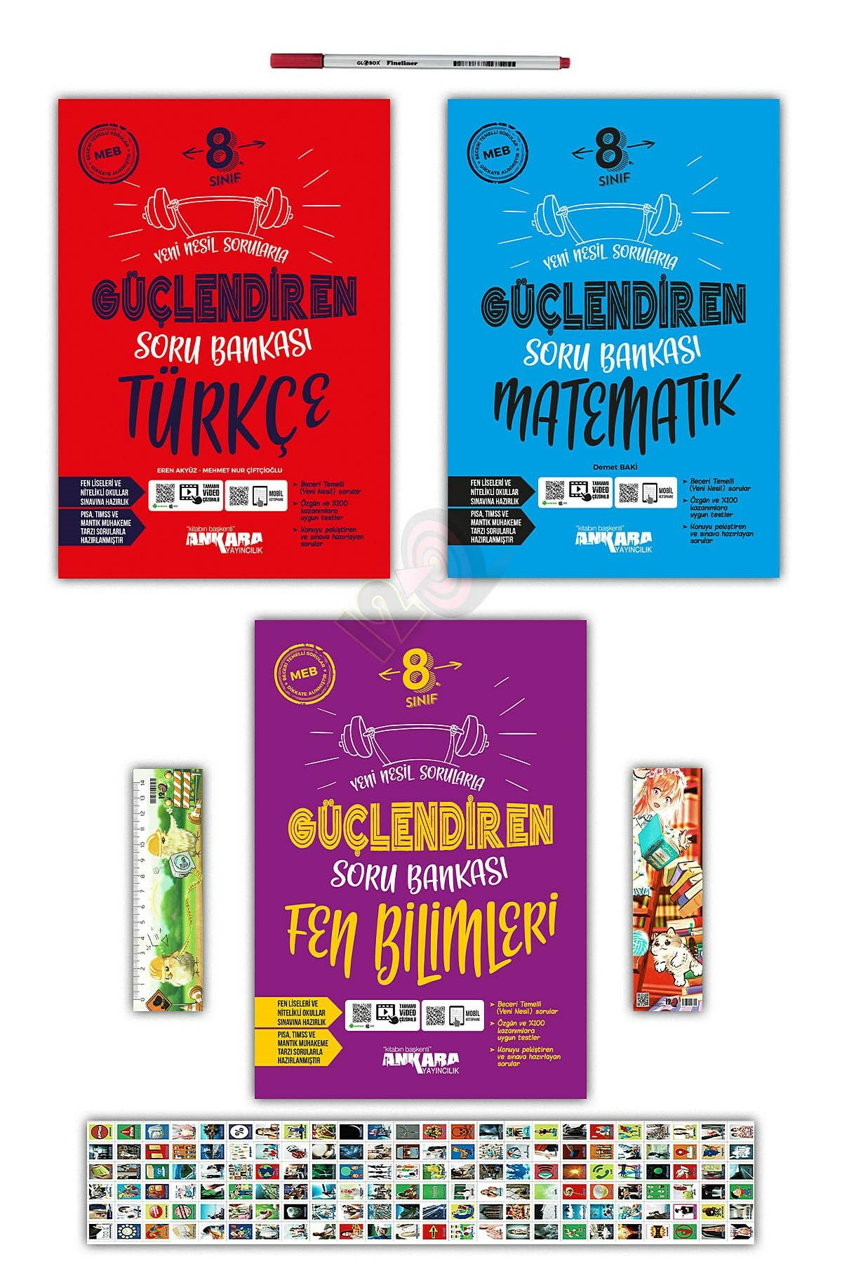 8. Sınıf Türkçe Matematik Fen Bilimleri Güçlendiren Soru Bankası
