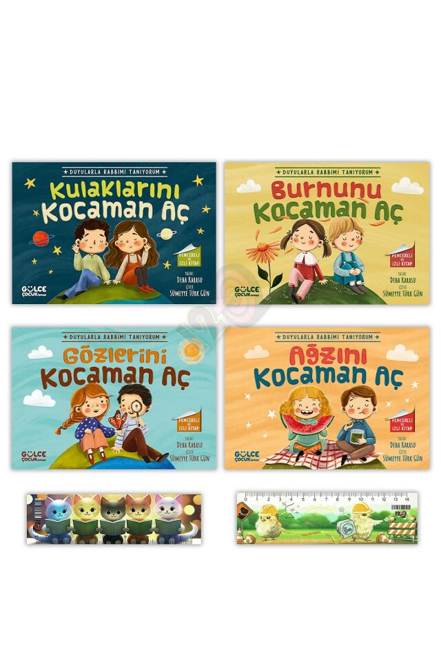 Duyularla Rabbimi Tanıyorum 4 Kitap Set (3+ Yaş)