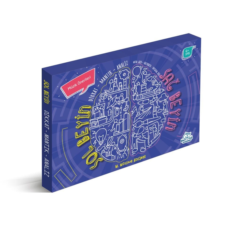 Sağ Beyin Sol Beyin Egzersizleri Set (3 Kitap) 6+ Yaş