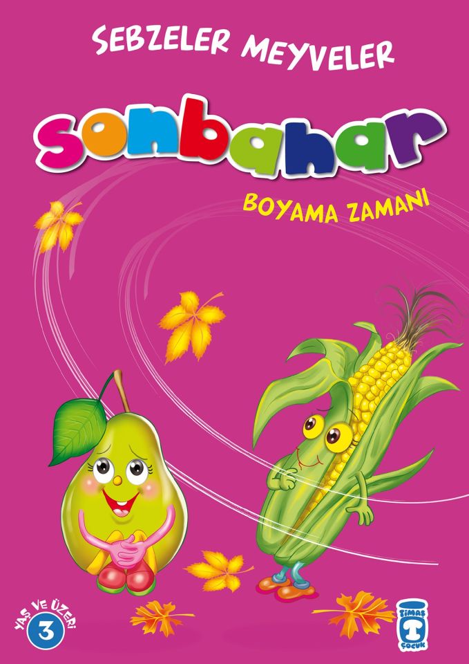 Sonbahar Boyama Zamanı - Sebzeler Meyveler (3-4 Yaş)