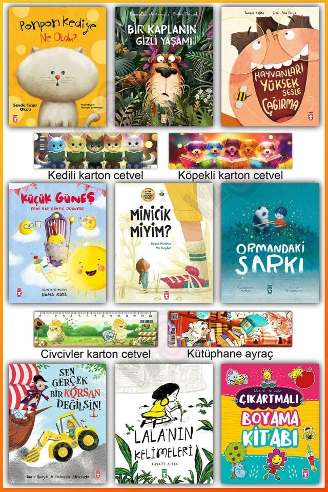 4-5 Yaş Masal Hikaye Ponpon Kediye Ne Oldu Bir Kaplanın Gizli Yaşamı Minicik Miyim? Ormandaki Şarkı.