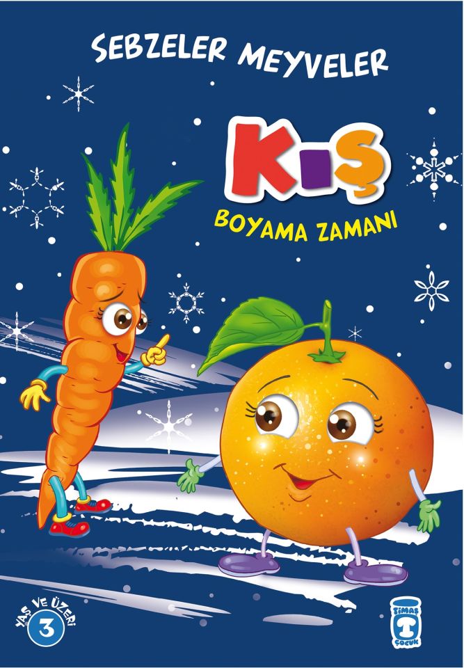 Kış Boyama Zamanı - Sebzeler Meyveler (3-4 Yaş)