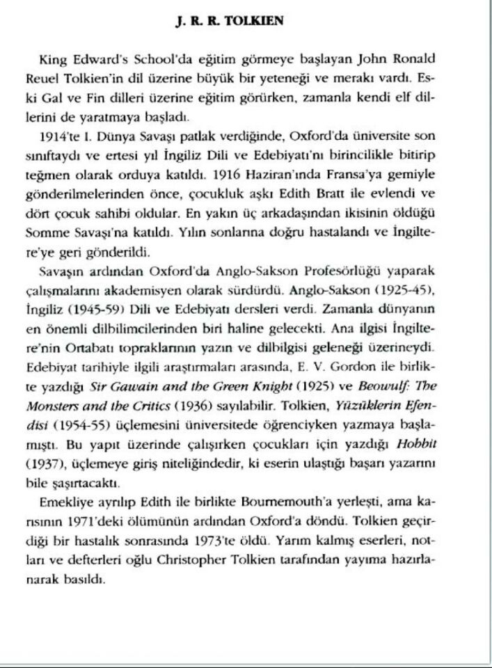 Hurin’İn Çocukları - J.R.R. Tolkien