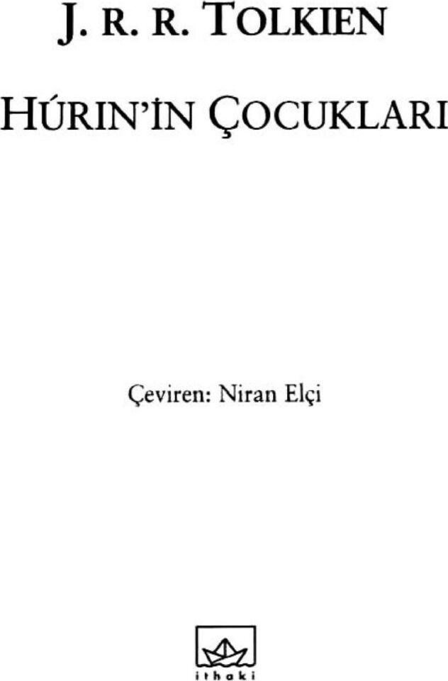Hurin’İn Çocukları - J.R.R. Tolkien